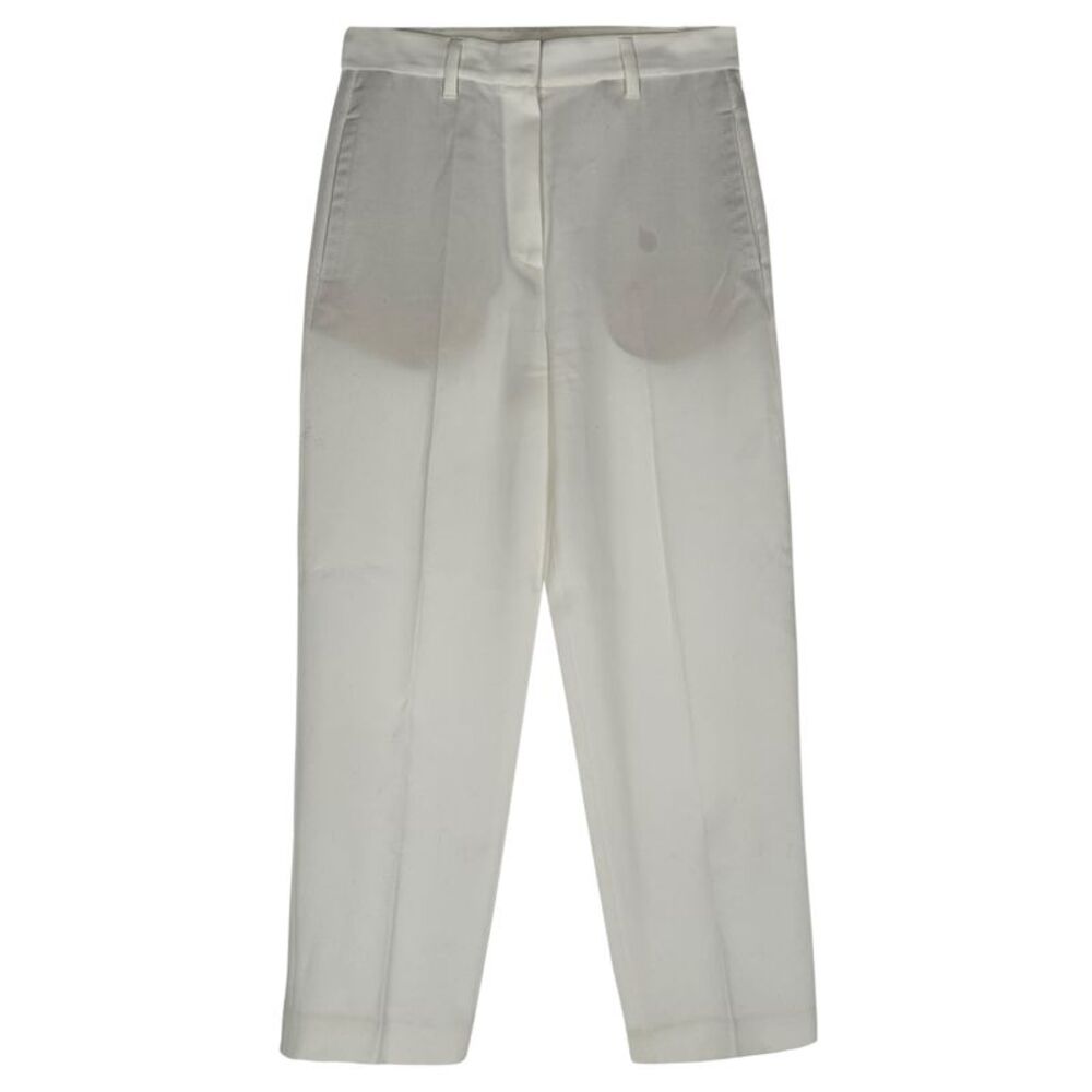 Brunello Cucinelli Trousers in White Cotton